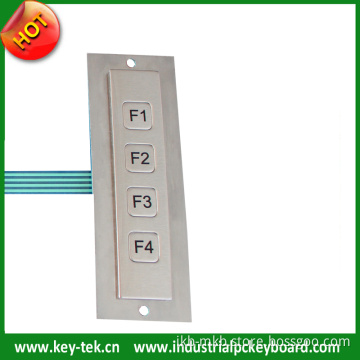 IP65 Vandal Proof 5 Keys Function Keypads (K-TEK-B100FK)